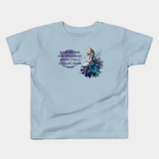 Alice in Wonderland quote Kids T-Shirt